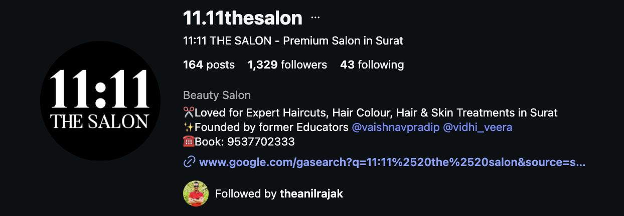 11:11 The Salon (@11.11thesalon) Instagram profile